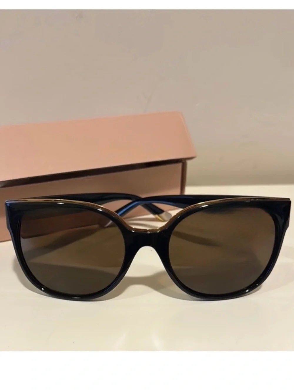 Tory Burch✨TY9042 Sunglasses 131273-56 - Black Frame with gold tone boards